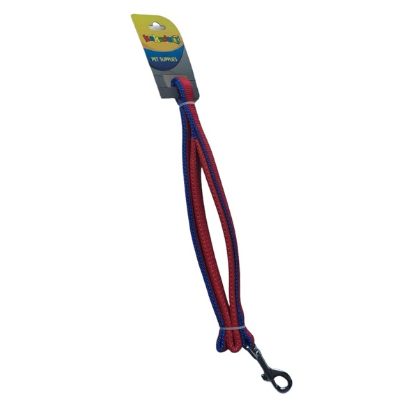 Dog Harness + Leash Set NEW NWT Blue Red Padded - Picture 5 of 13